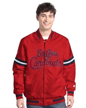 Starter Red St. Louis Cardinals Scout Full-snap Varsity Jacket