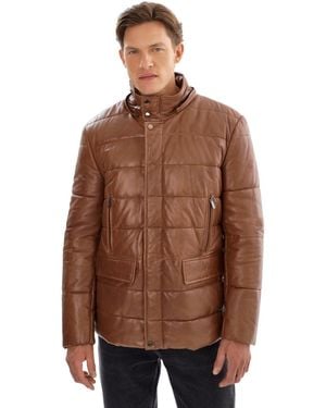 Regency Leathers Clifton 3/4 Puffy - Brown