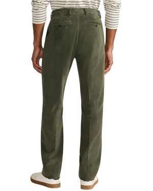 Lands' End Corduroy Comfort Waist Classic Fit Plain Front Pant - Green