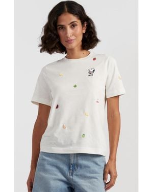 Chinti & Parker Chinti And Parker Cotton Snoopy Fruit T-shirt - White