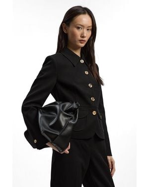 Karen Millen Textured Tailored Jacket - Black