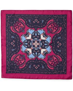Steve Madden Vintage-inspired Bandana Square Scarf - Pink