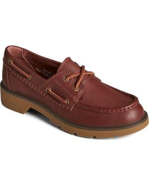 Sperry Top-Sider Wells Round Toe Boat Shoe - Brown