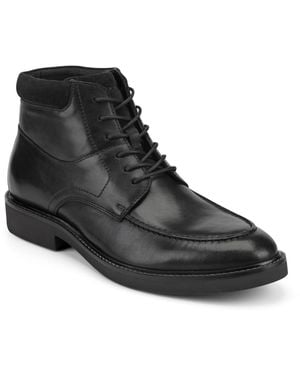 Rockport Macklin Moc Toe Lace-up Casual Boots - Black