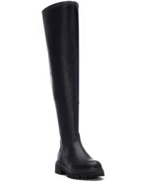 Xti Stretchy Tall Boots – Flexible Fit - Black