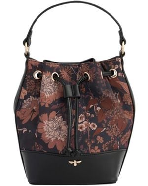 Fable England Deco Bloom Bucket Bag - Brown