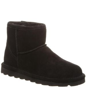 BEARPAW Alyssa Solid Pull-on Ankle Boots - Black