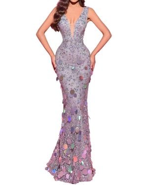 Tarik Ediz Aline Dress - Purple
