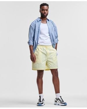 Mode Of One Solid Ripstop Shorts - Yellow