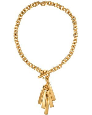 Donna Karan Tone Movement Pendant Necklace - Metallic