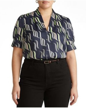 UNIVERSAL STANDARD Plus Size Beatrice Soft Satin Top - Black