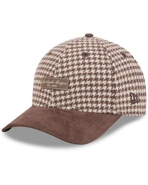 KTZ Light Brown Los Angeles Dodgers Faux Wool 9forty M-crown Adjustable Hat