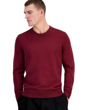 BOSS Hugo By San Cassius Long-sleeve Crewneck Sweater - Red