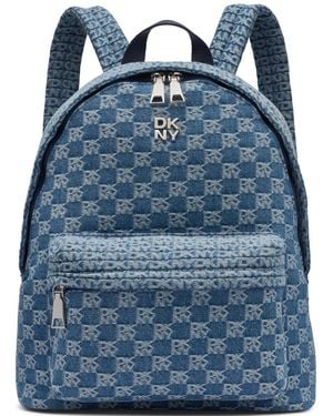 DKNY Jenny Zipper Large Backpack - Blue