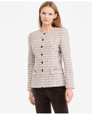 Kobi Halperin Addison Tweed Lined Jacket - Natural