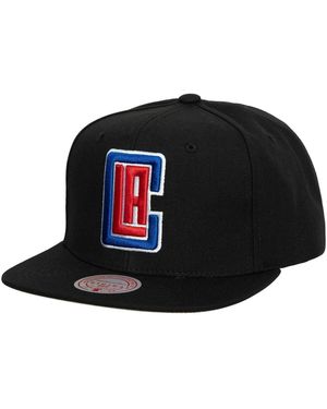 Mitchell & Ness La Clippers Core Basic Snapback Hat - Black