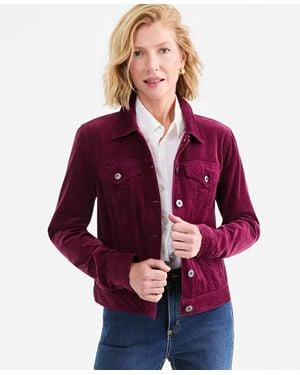Style & Co. Corduroy Jacket - Red