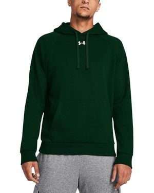 Under Armour Rival Logo Embroidered Fleece Hoodie - Green
