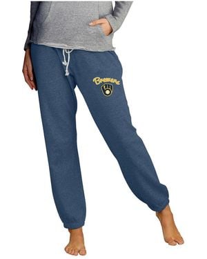 Concepts Sport Milwaukee Brewers Mainstream Knit jogger Pants - Blue