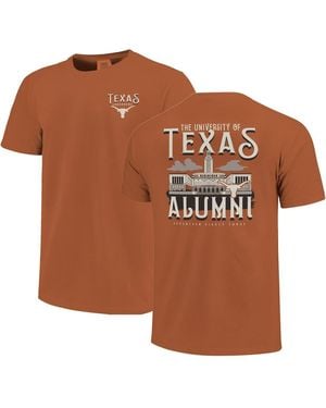 Image One And Texas Longhorns Comfort Colors Campus Alumni T-shirt - Brown