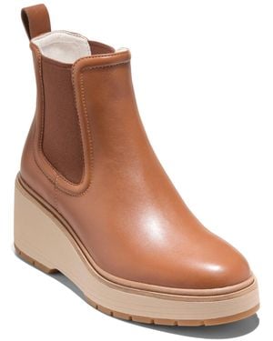Cole Haan Zerogrand Cityquest Waterproof Wedge Booties - Brown