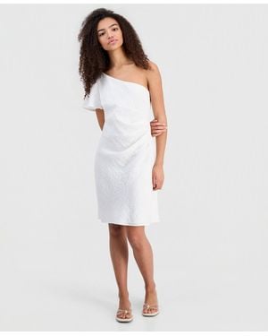 Sam Edelman One-shoulder Draped Dress - White