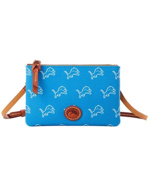 Dooney & Bourke Detroit Lions Top Zip Crossbody Bag - Blue