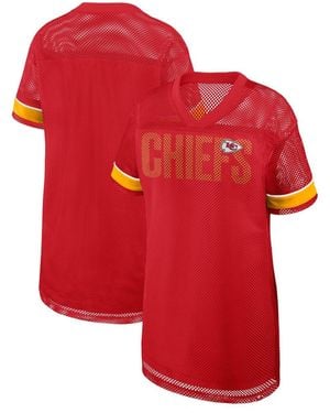 Fanatics Kansas City Chiefs Team First Deep Route Short-sleeve Mesh Dress - Red