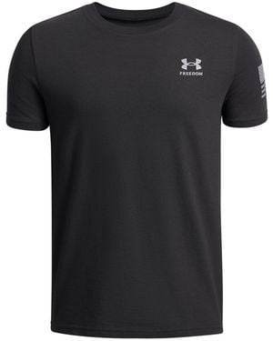 Under Armour Boys' 6-20 Freedom Flag Graphic Short-sleeve T-shirt - Black