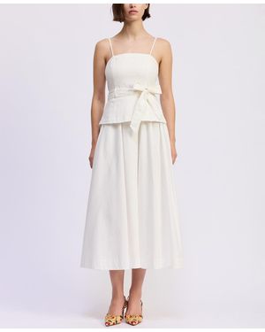 En Saison Samantha Corset Mixed Media Dress - Pink