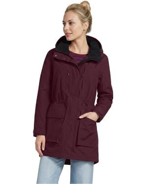 Lands' End Squall Waterproof Insulated Parka - Purple