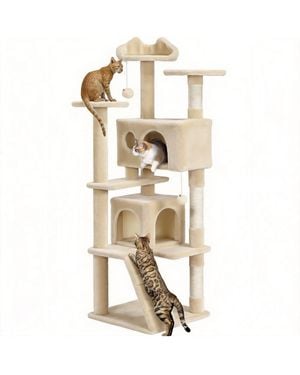 Aronkl Multi-level Cat Tree Tower - Metallic
