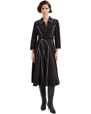 Phase Eight Tilly Piped Dress - Black