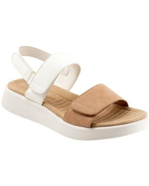 LOS CABOS Arica Leather Slip-on Sandal - White