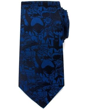 Dc Comics Batman Comic Tie - Blue