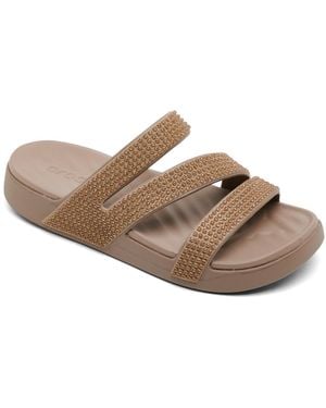 Crocs™ Getaway Gems Strappy Sandals From Finish Line - Brown