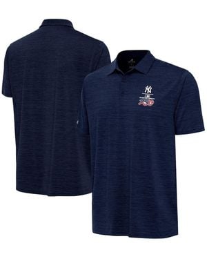 Antigua New York Yankees Celebrating America's 250th Layout Polo Shirt - Blue