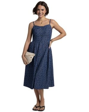 Brakeburn Mari Midi Dress - Blue