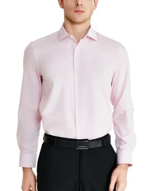 Tallia Slim-fit Solid Poplin Dress Shirt - White