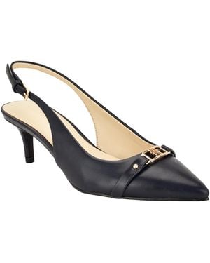Tommy Hilfiger Totale Kitten Heel Slingback Dress Pumps - Blue
