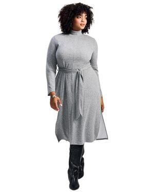 Avenue Ray Of Light Sweater Dress - Gray