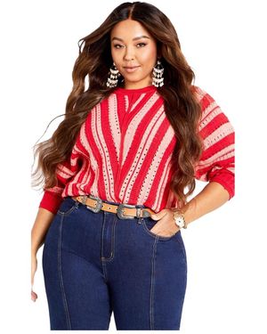 Avenue Indi Sweater - Red