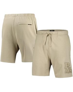 Pro Standard Pro Sdard Prairie View A&m Panthers Neutral Relaxed Shorts - Natural