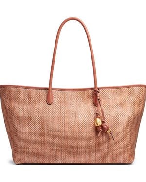 Donna Karan Weekend Woven Large Tote Bag - Brown