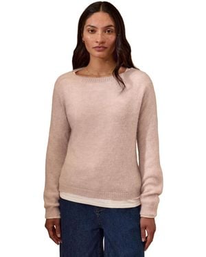 Celtic & Co. Gauzy Boat Knit Sweater - Multicolor