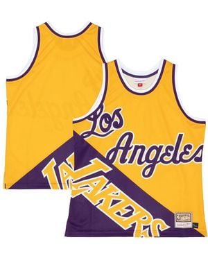 Mitchell & Ness Los Angeles Lakers Big Face 5.0 Fashion Tank Top - Yellow