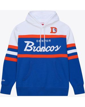 Mitchell & Ness Denver Broncos Head Coach Hoodie - Blue