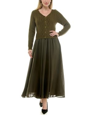 Taylor Sleeveless Midi Dress - Green