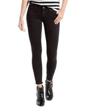 Levi's 711 Mid Rise Stretch Skinny Jeans - Black