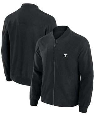 J. Palmer Tennessee Volunteers Lightweight Cover-4 Tri-blend Full-zip Jacket - Black